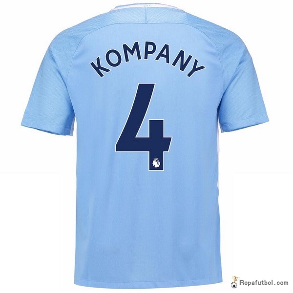Camiseta Manchester City Replica Primera Ropa Kompany 2017/18